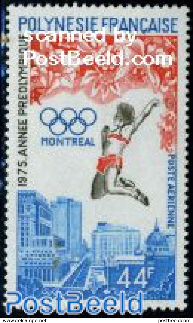 French Polynesia 1975 Pre Olympic Year 1v, Mint NH, Nature - Sport - Flowers & Plants - Olympic Games - Neufs