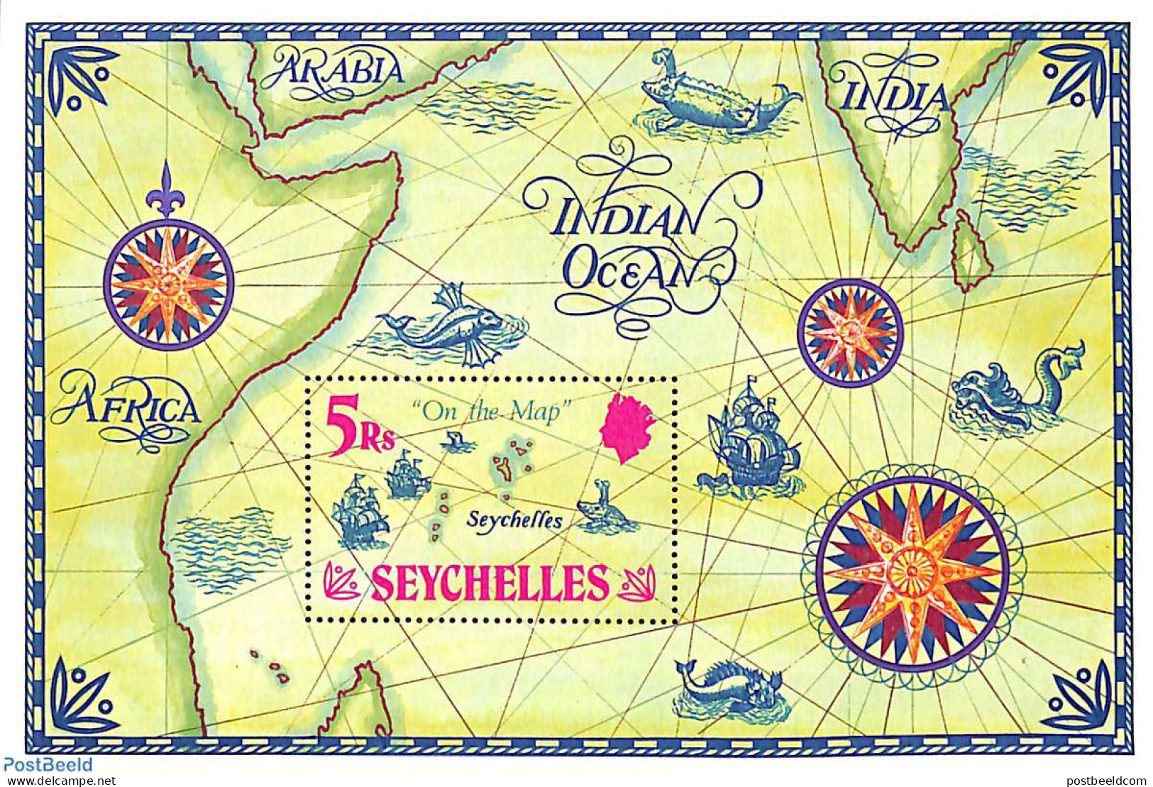 Seychelles 1971 Maps S/s, Mint NH, Various - Maps - Geografía