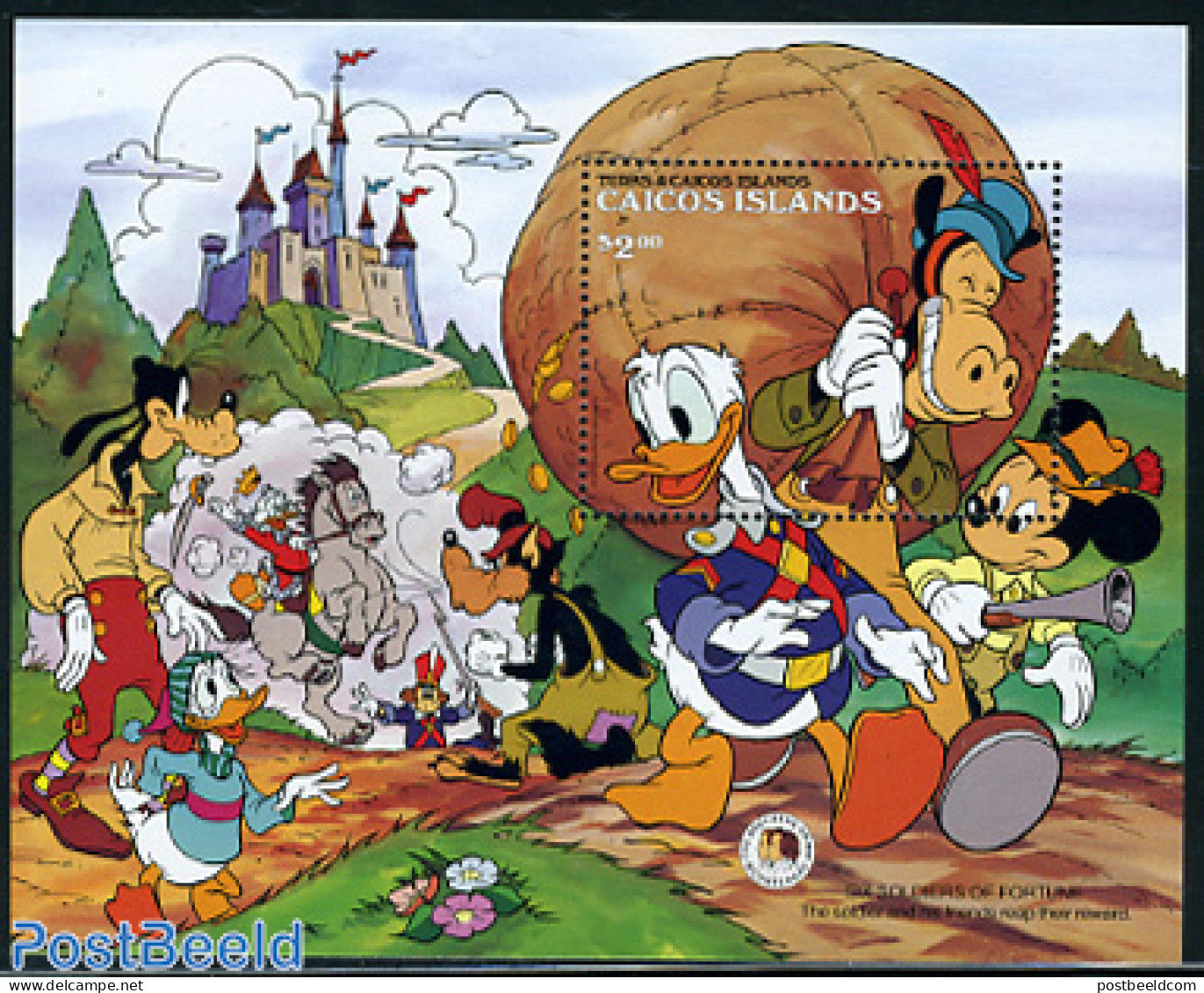 Turks And Caicos Islands 1985 Disney, Grimm S/s, Mint NH, Art - Disney - Fairytales - Disney