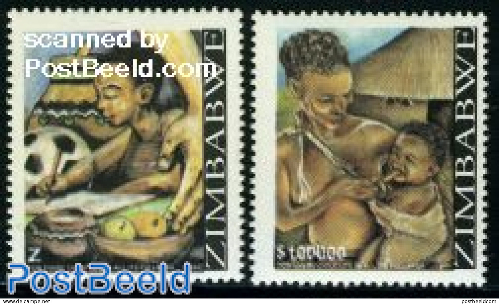 Zimbabwe 2007 Childrens Aid 2v, Mint NH, Health - Health - Zimbabwe (1980-...)