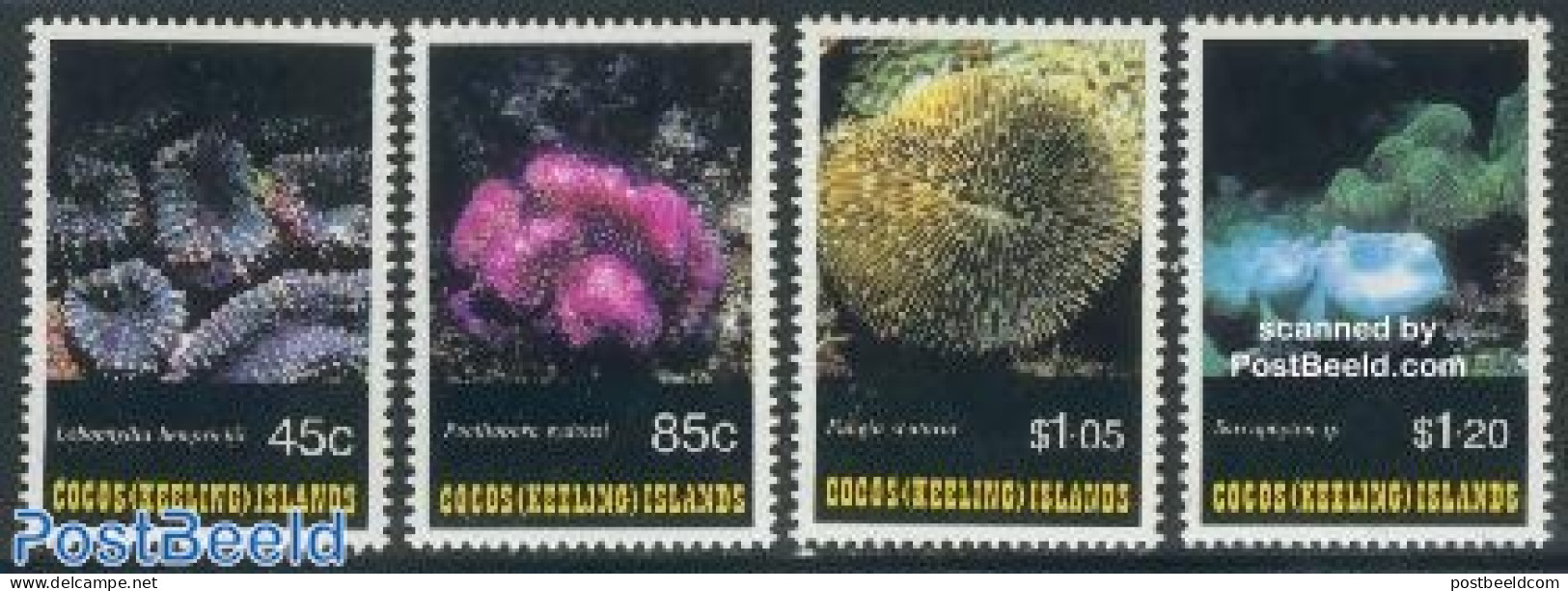 Cocos Islands 1993 Corals 4v, Mint NH, Nature - Cocos (Keeling) Islands