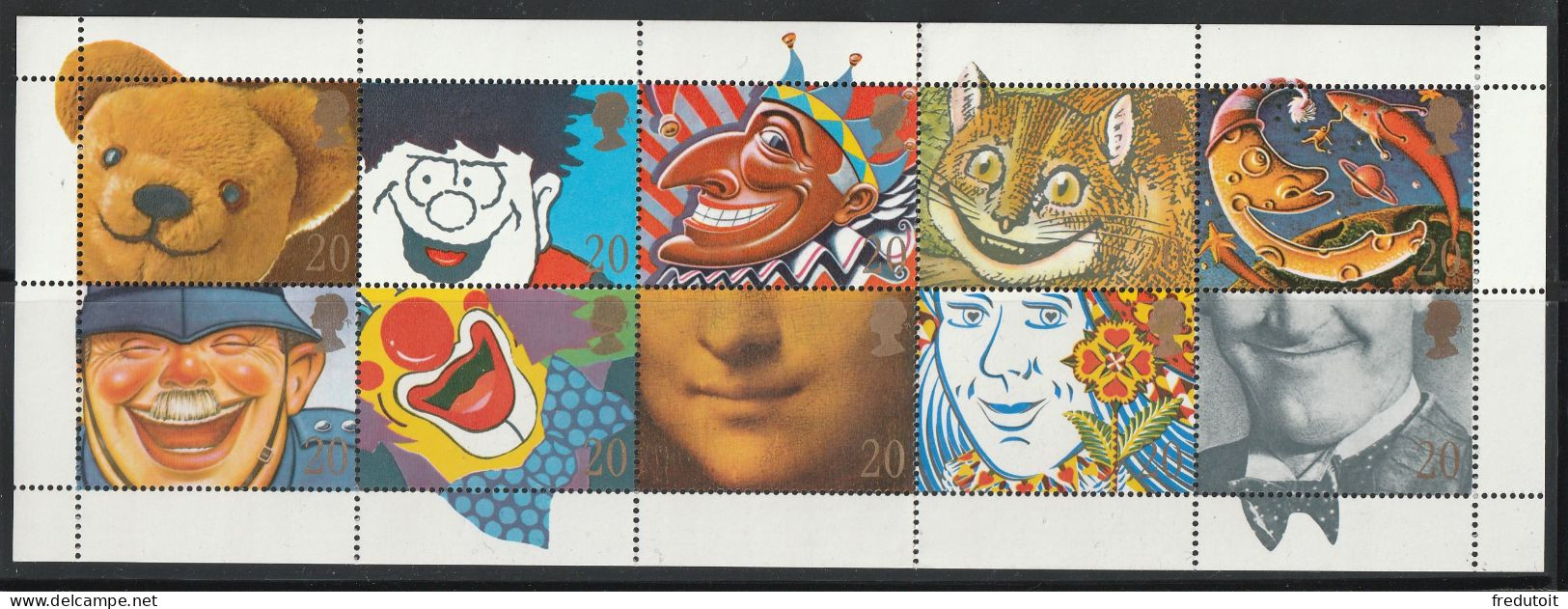 GRANDE BRETAGNE - N°1445/54 ** (1990) Timbres De Voeux - Neufs