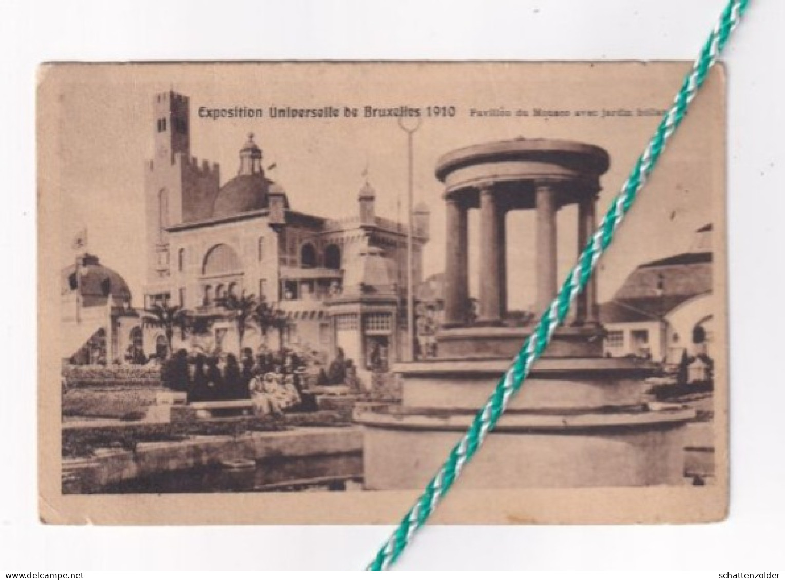 Exposition Universelle De Bruxelles, Brussel, 1910. Pavillon Du Monaco Avec Jardin Hollandais - Weltausstellungen