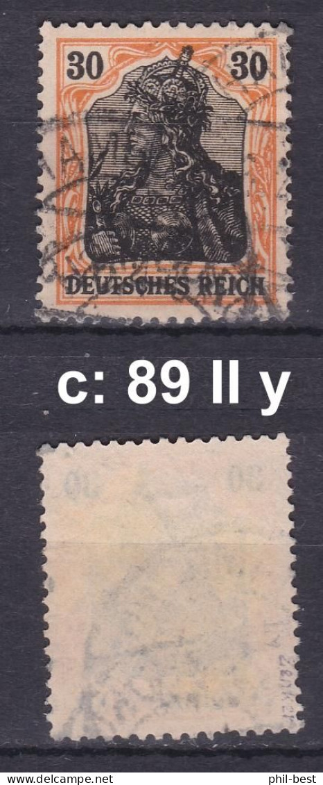 DR 89 II Y, BPP - Geprüft, Gestempelt; #E638c - Used Stamps