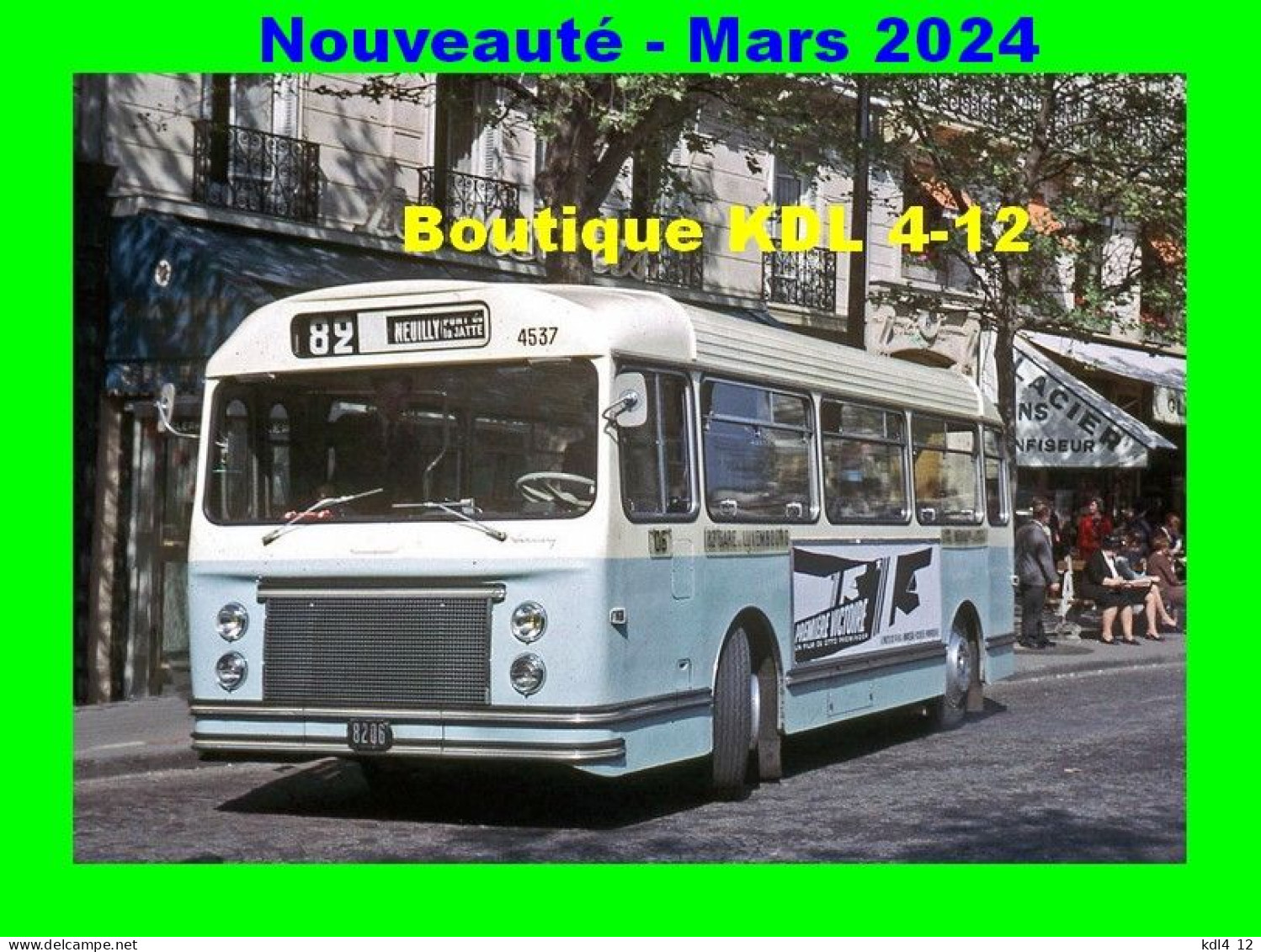 ACACF Car 66 - Autobus Verney RU Quittant Le Terminus Luxembourg - PARIS - Seine - RATP - Transport Urbain En Surface