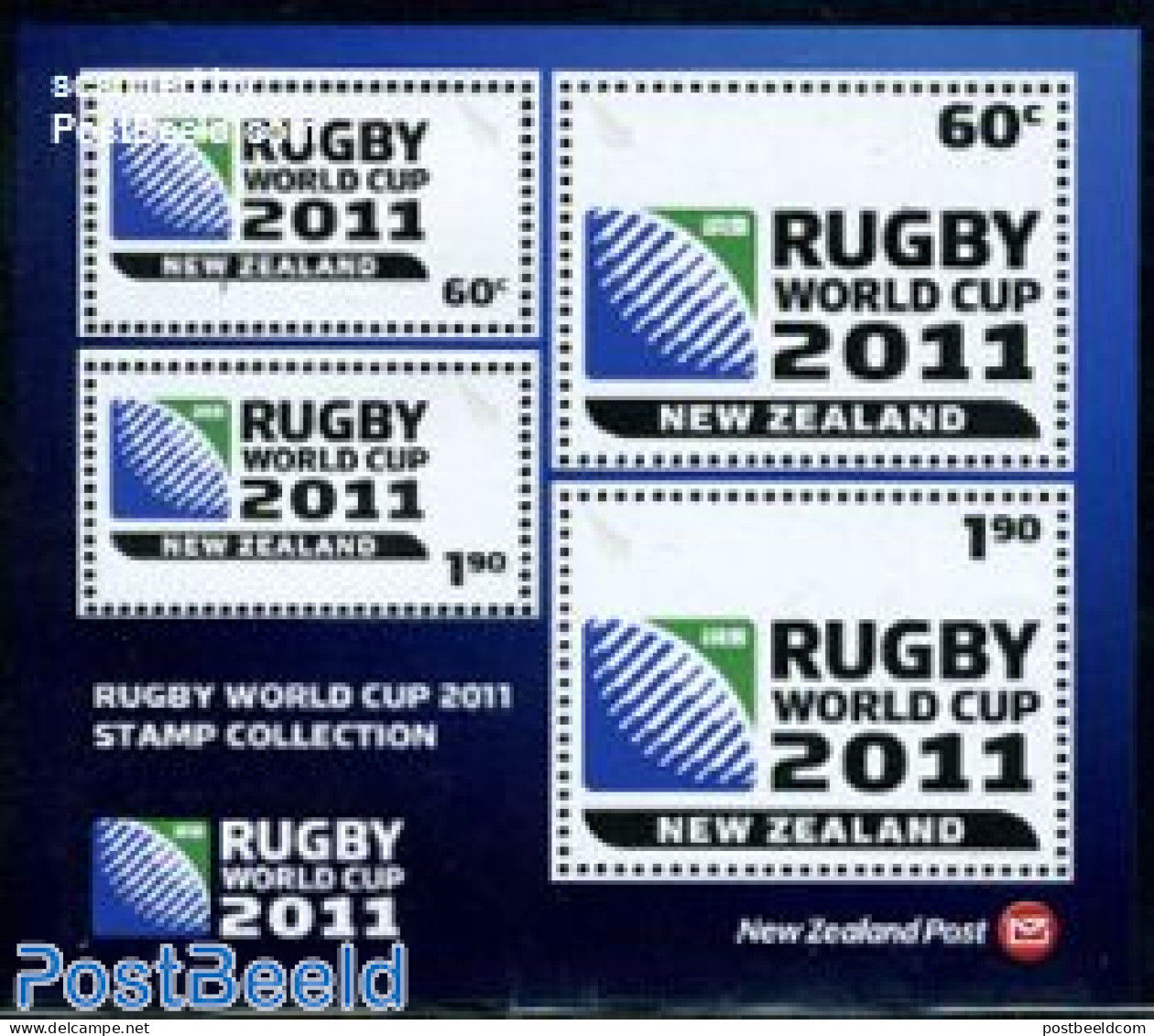 New Zealand 2010 World Cup Rugby S/s, Mint NH, Sport - Rugby - Ungebraucht