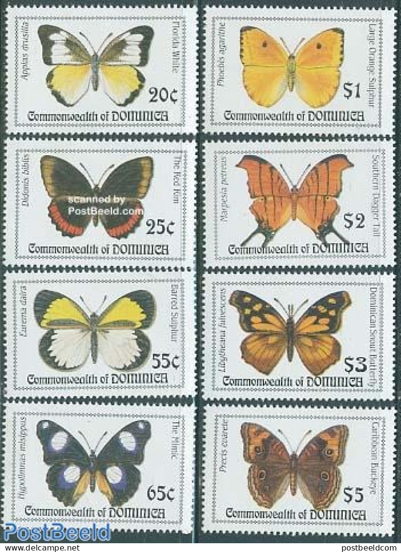 Dominica 1994 Butterflies 8v, Mint NH, Nature - Butterflies - Dominicaanse Republiek