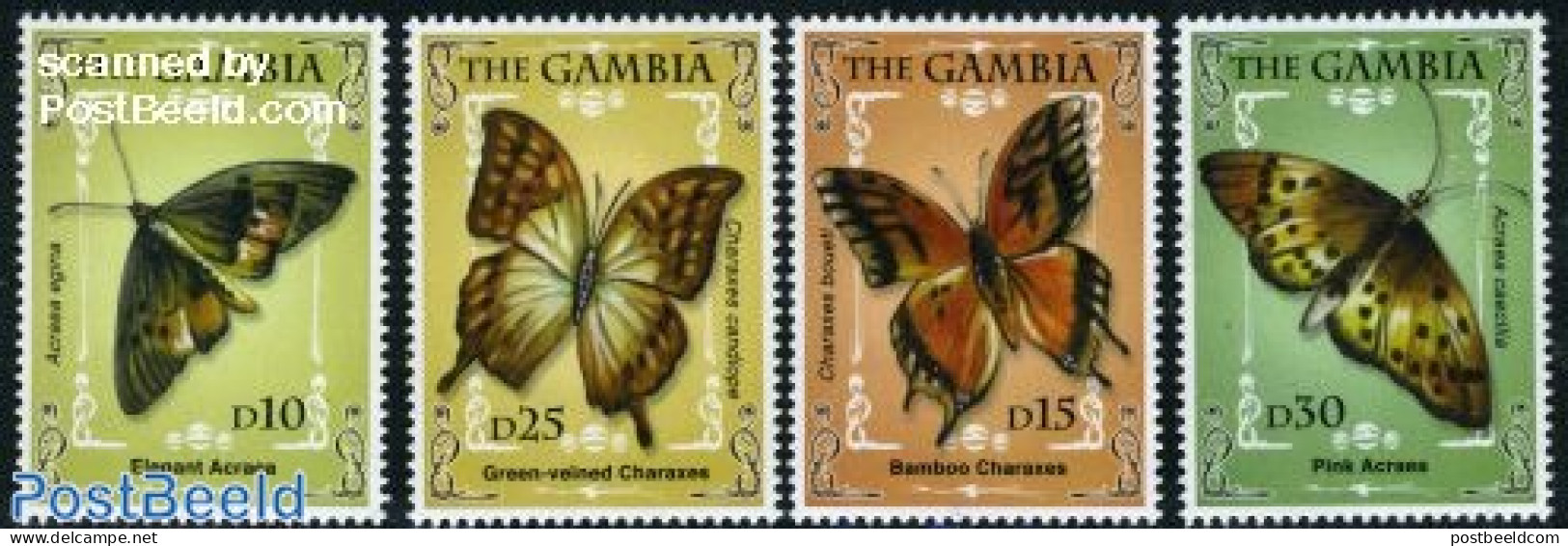 Gambia 2009 Butterflies 4v, Mint NH, Nature - Butterflies - Gambie (...-1964)