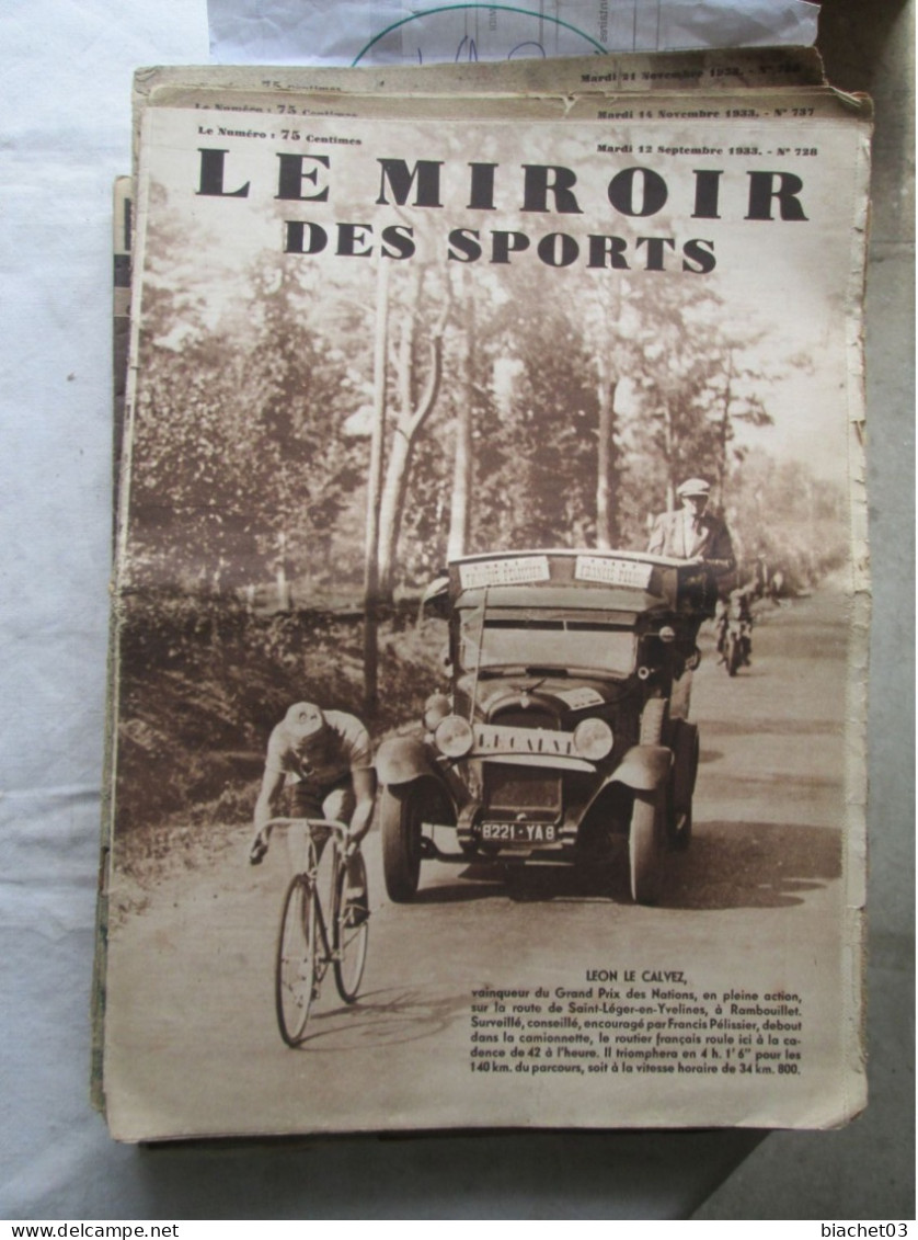 LE MIROIR DES SPORTS  N°728  1933 - Sport