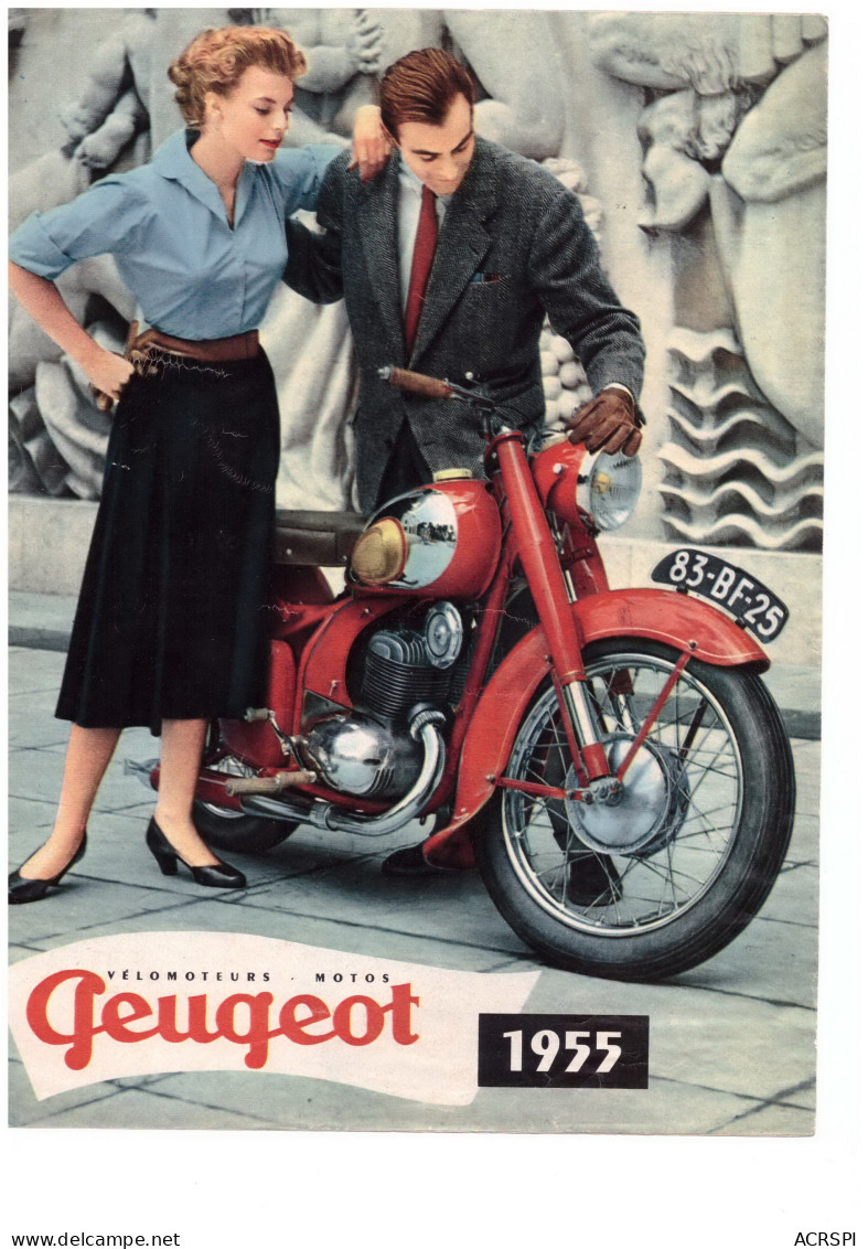 PEUGEOT Vélomoteur Moto Cycles 125 175 250 BEAULIEU VALENTIGNEY 25 Doubs Publicité 4 Pages - Publicités