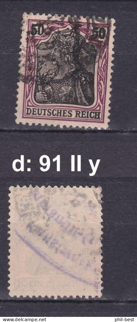 DR 91 II Y, BPP - Geprüft, Gestempelt; #E638d - Used Stamps