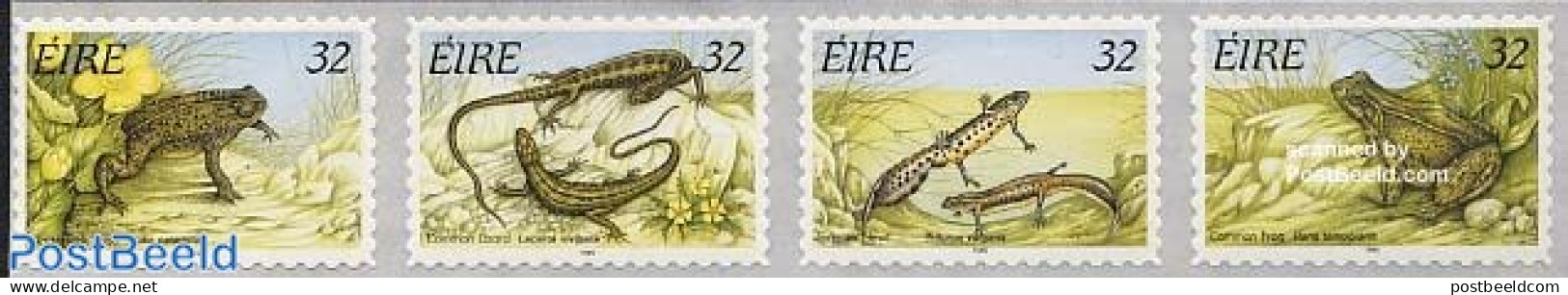 Ireland 1995 Reptiles 4v S-a, Mint NH, Nature - Frogs & Toads - Reptiles - Nuovi