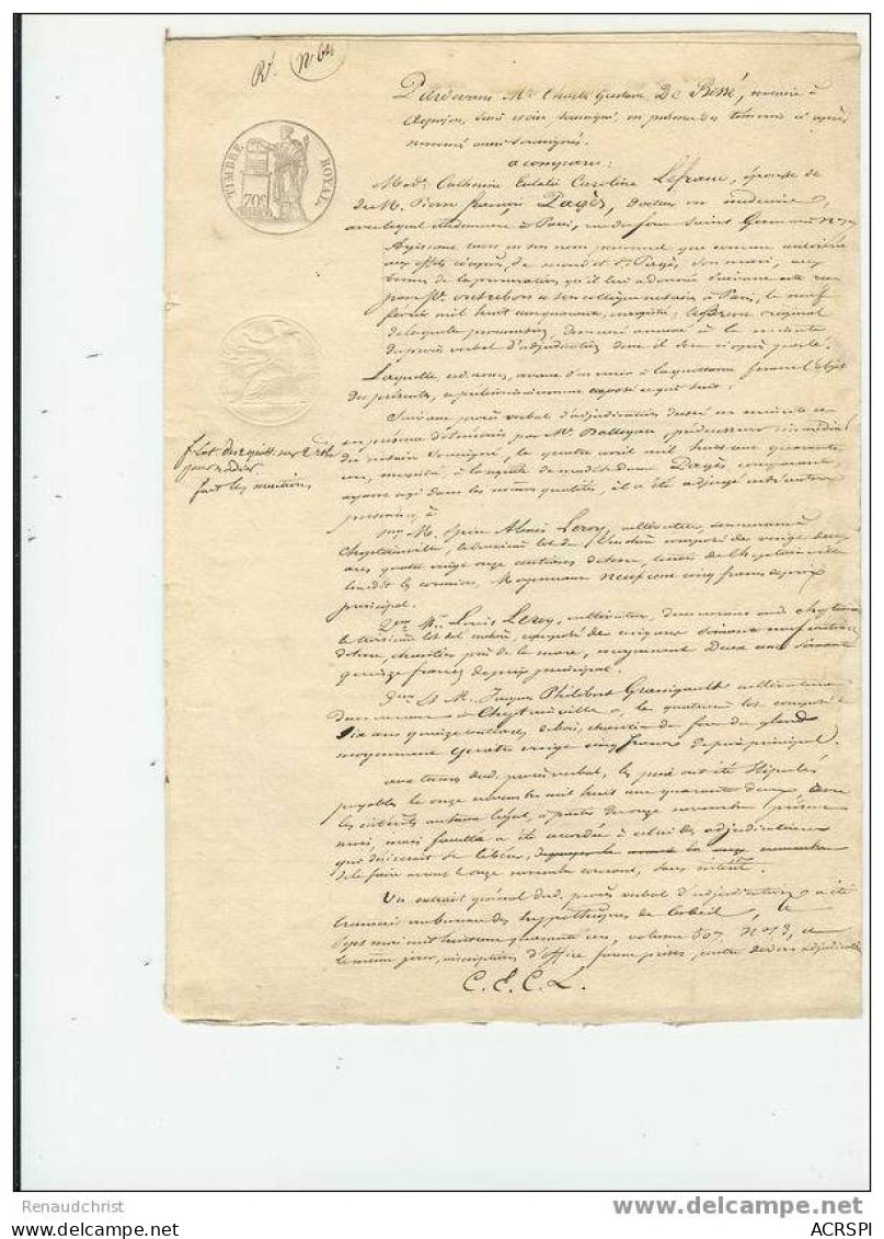 Document Calligraphie Du 17 Novembre 1841 Le Document Comporte 4 Pages Manuscrites - Manuscrits