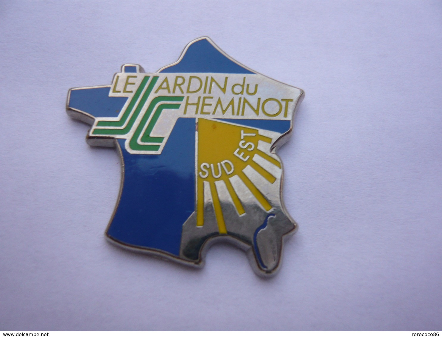 BIG Pin S METARGENT PARIS SNCF LE JARDI DU CHEMINOT SUD EST  3 X 3 Cm - TGV