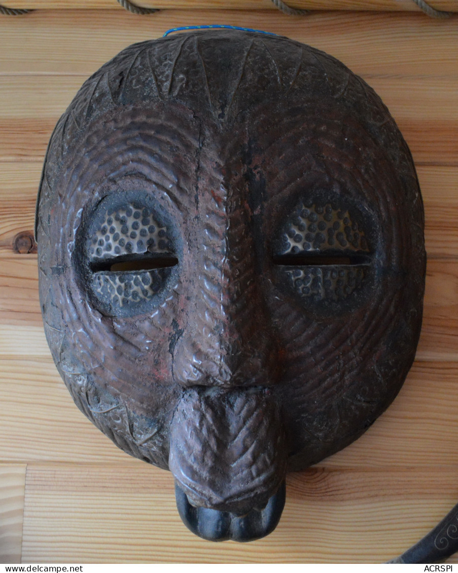 Masque Africain Cote D'Ivoire Collecte Yamoussoukro Ethnie Senoufo - Arte Africano