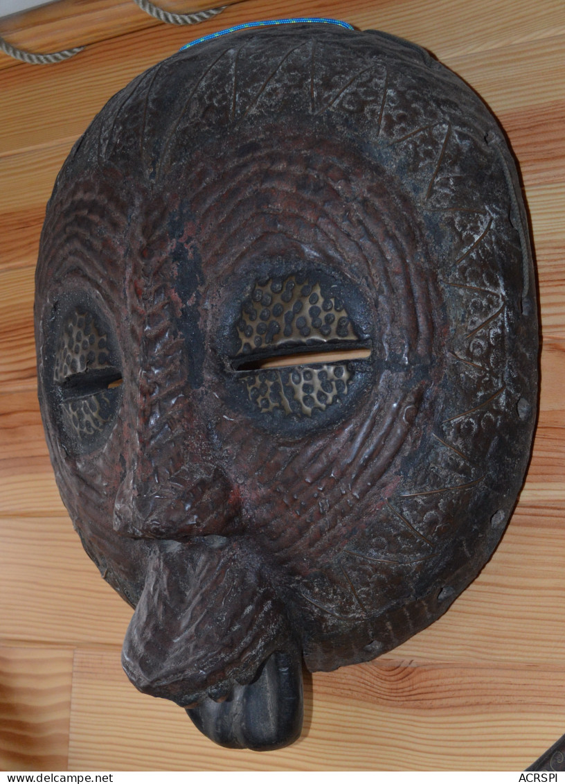 Masque Africain Cote D'Ivoire Collecte Yamoussoukro Ethnie Senoufo - Afrikanische Kunst