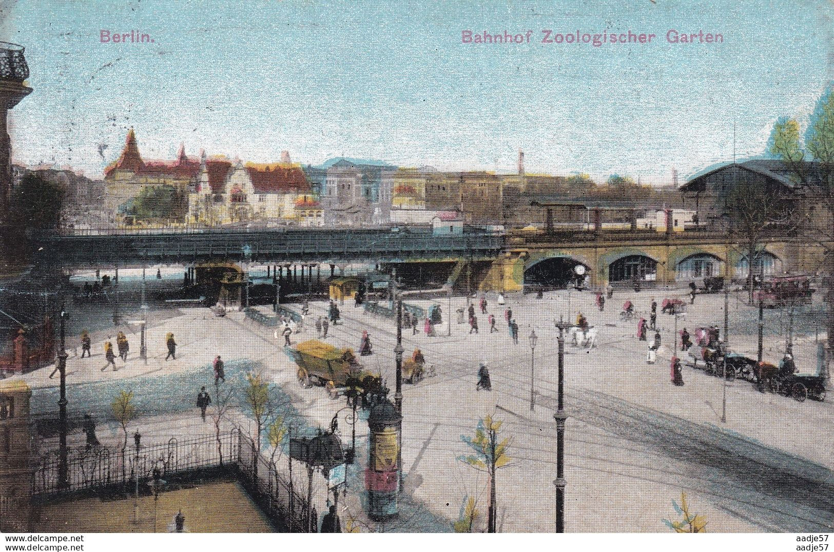 Berlin Bahnhof Zoologischer Garten Tramway 1908 - Estaciones Sin Trenes