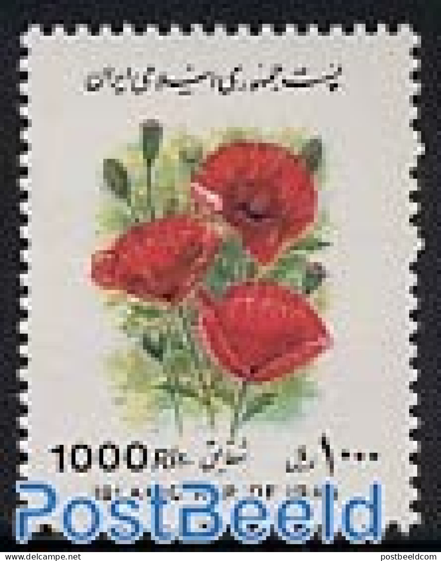 Iran (Persia) 1993 Definitive, Flower (1000R) 1v, Normal Paper, Mint NH, Nature - Flowers & Plants - Iran