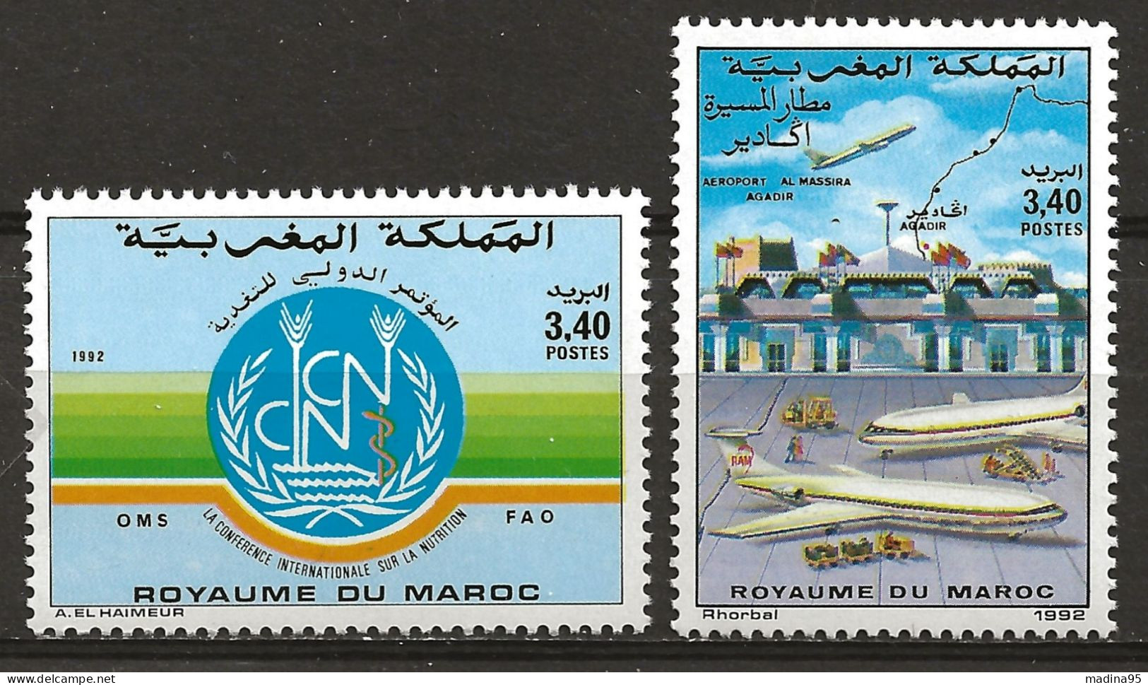 MAROC: **, N° YT 1135 Et 1136, TB - Morocco (1956-...)