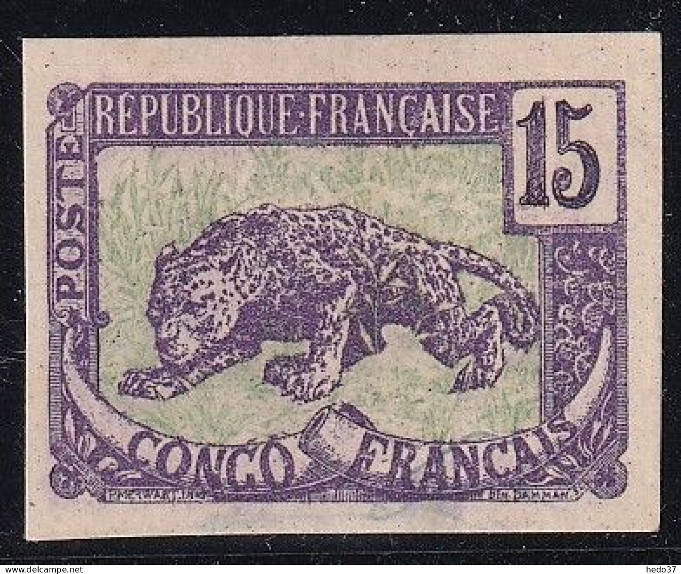 Congo N°32 - Essai Non Dentelé Sur Carton - Neuf Sans Gomme - TB - Unused Stamps