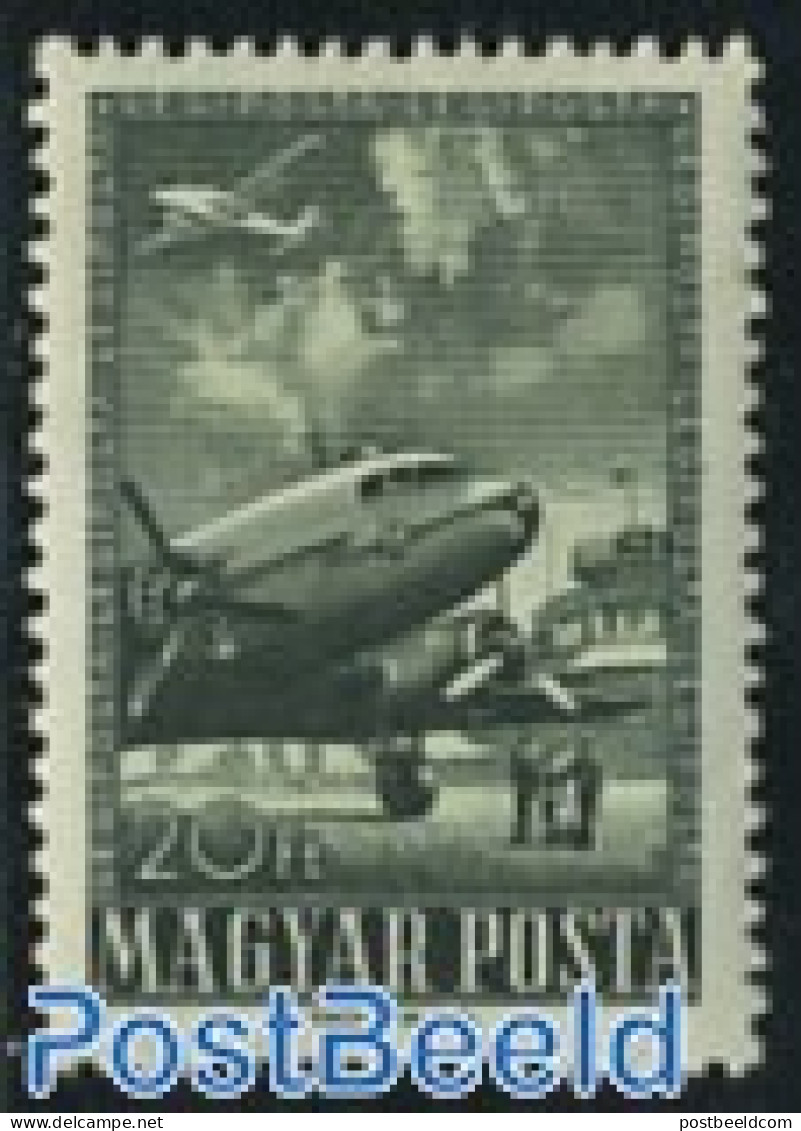 Hungary 1957 Airmail Definitive 1v, Mint NH, Transport - Aircraft & Aviation - Nuovi