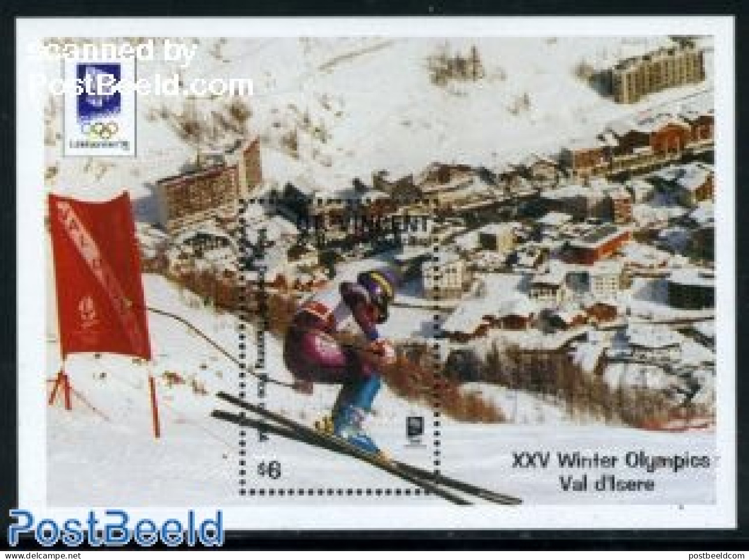 Saint Vincent 1993 Olympic Winter Games S/s, Mint NH, Sport - Olympic Winter Games - Skiing - Skiing