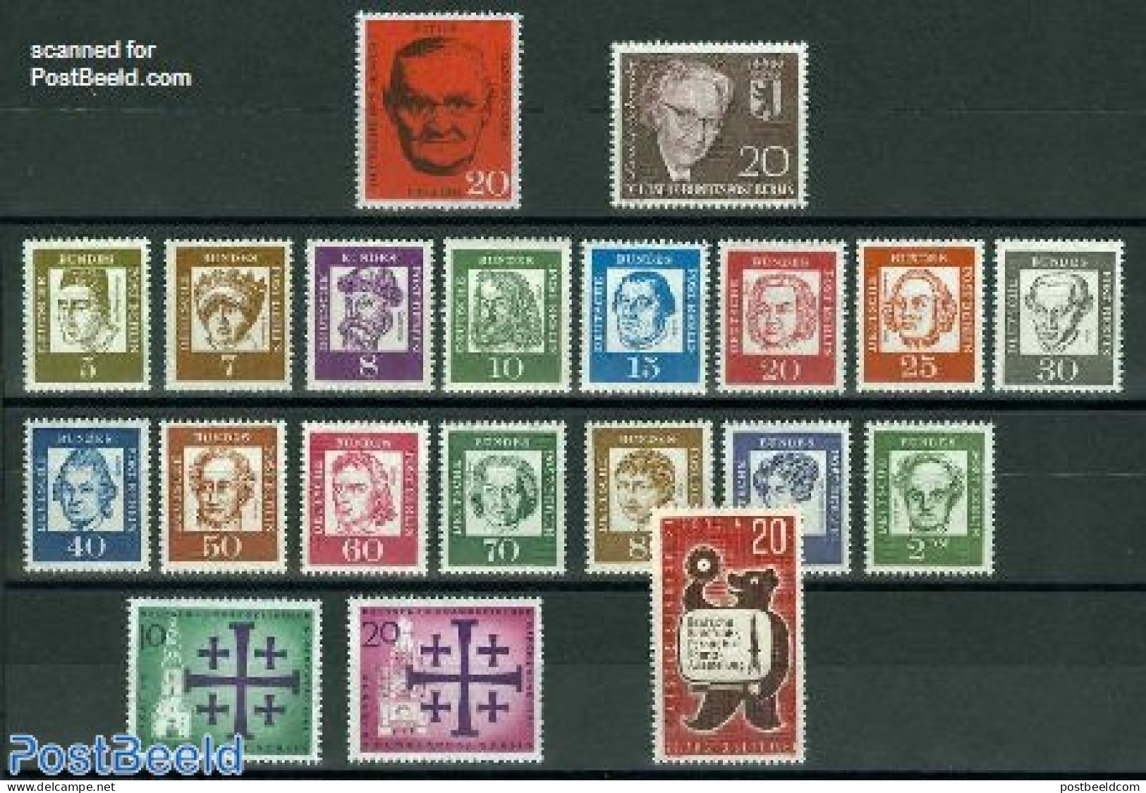Germany, Berlin 1961 Yearset 1961, Complete, 20v, Mint NH, Various - Yearsets (by Country) - Ongebruikt