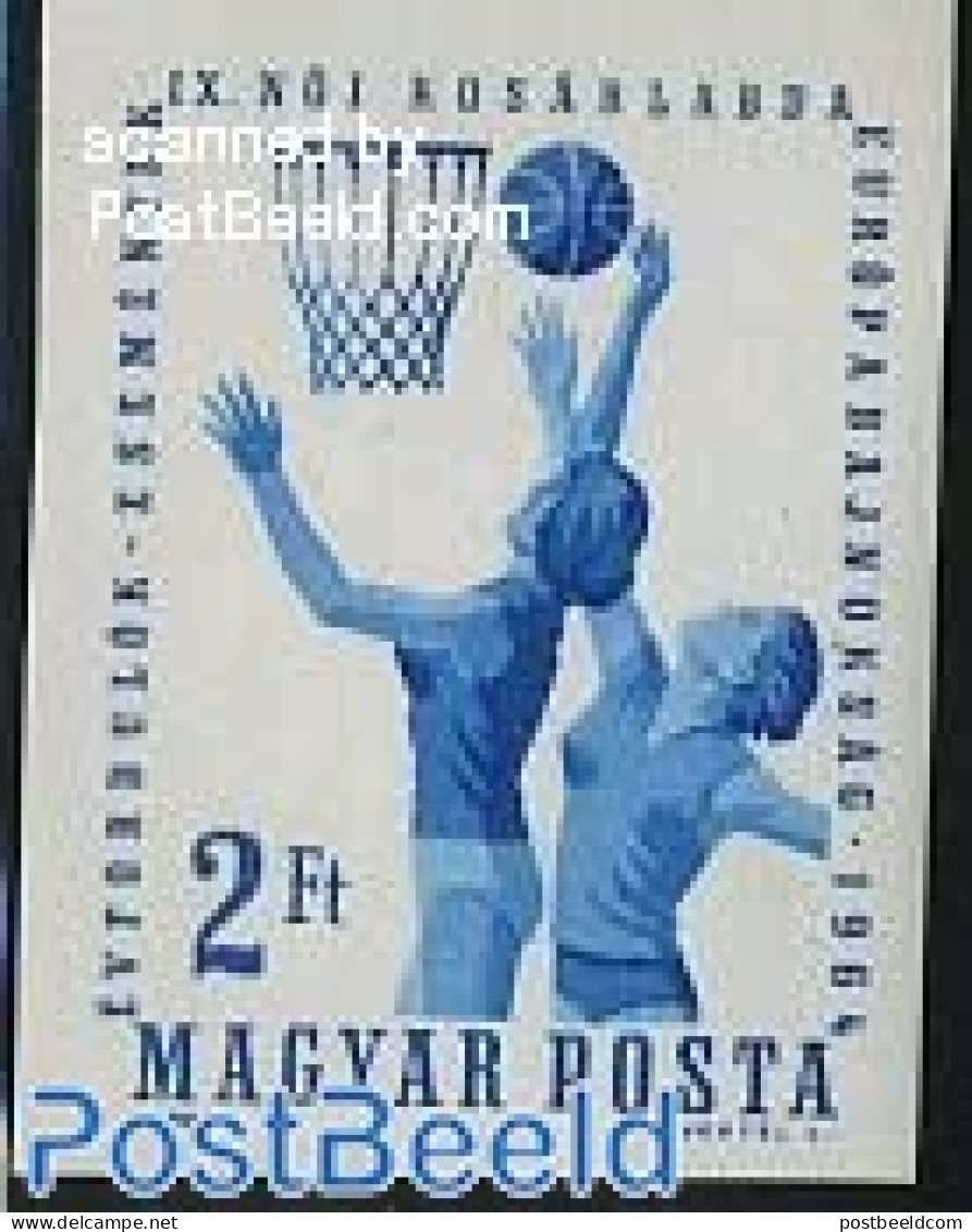 Hungary 1964 European Woman Basketball 1v Imperforated, Mint NH, History - Sport - Europa Hang-on Issues - Basketball .. - Nuovi