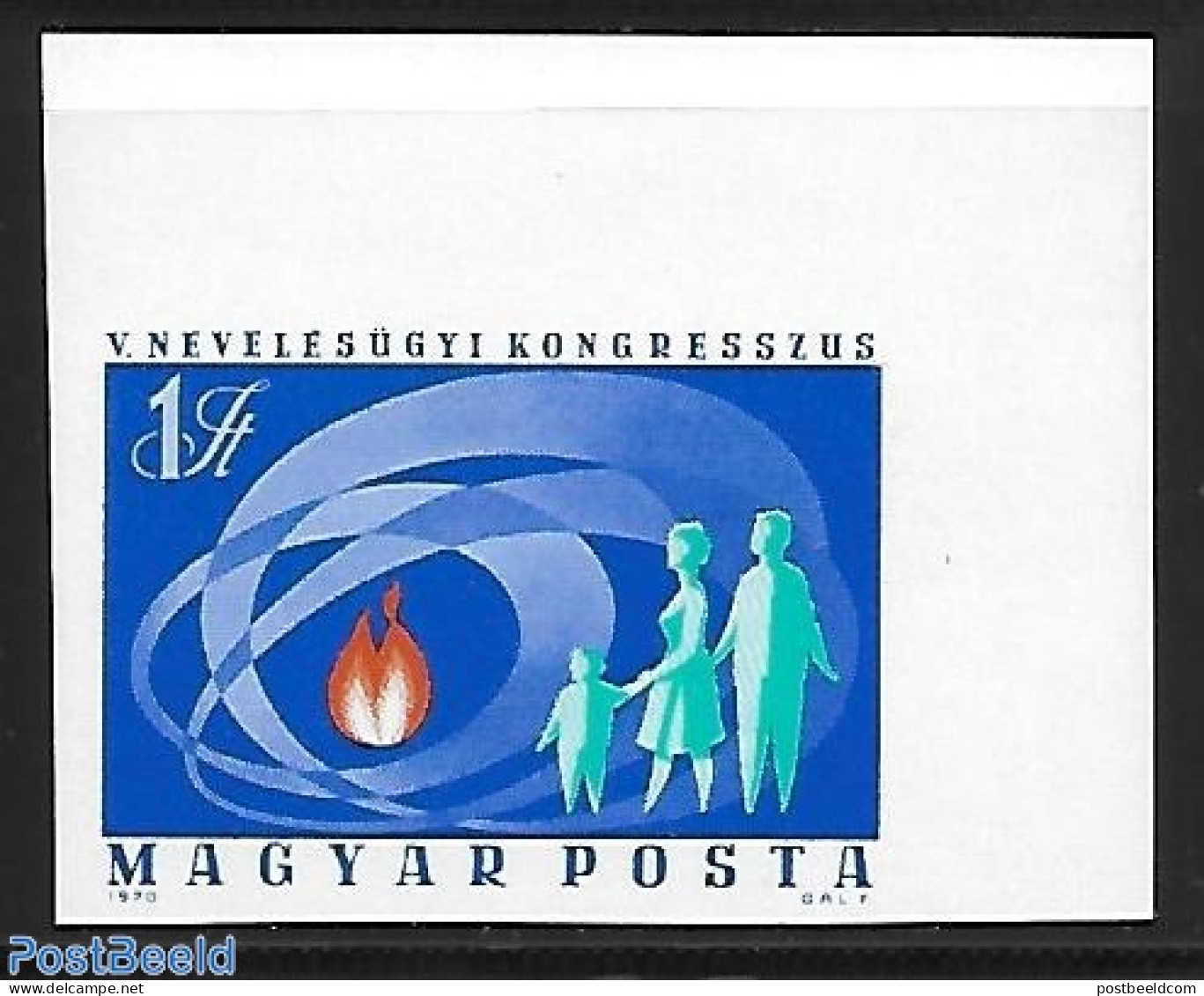 Hungary 1970 Family Congress 1v Imperforated, Mint NH - Ongebruikt