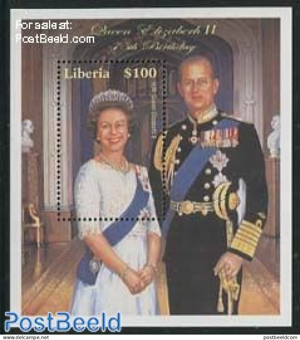 Liberia 2001 Elizabeth II 75th Birthday S/s, Mint NH, History - Kings & Queens (Royalty) - Koniklijke Families