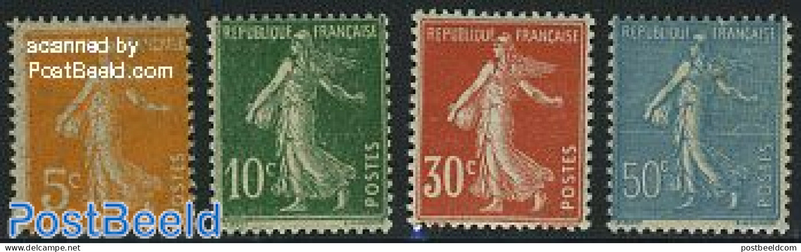 France 1921 Definitives 4v, Unused (hinged) - Neufs