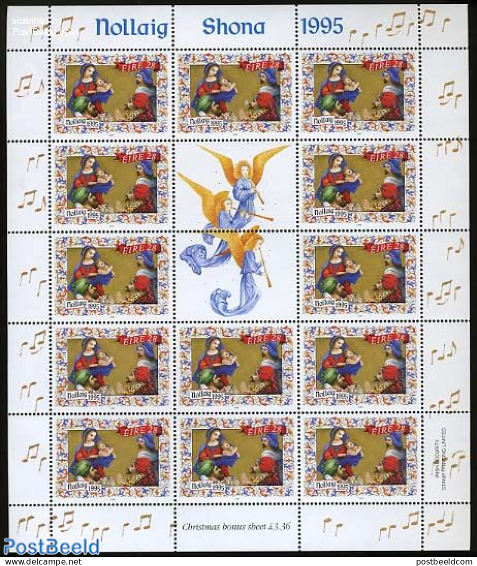 Ireland 1995 Christmas M/s (with 13 Stamps), Mint NH, Religion - Christmas - Ungebraucht