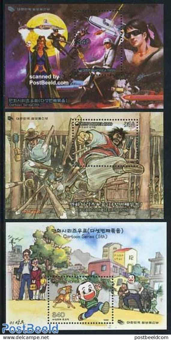 Korea, South 1999 Comics 3 S/s, Mint NH, Art - Comics (except Disney) - Fumetti