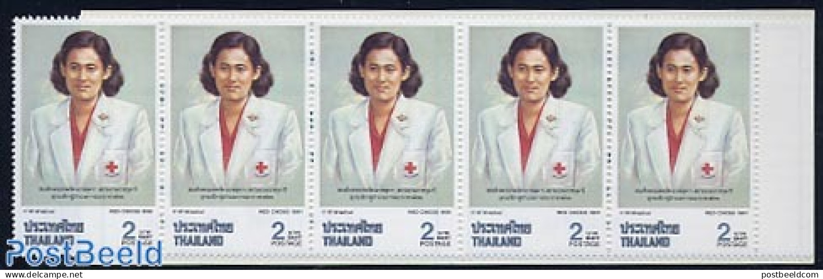 Thailand 1991 Red Cross Booklet, Mint NH, Health - History - Red Cross - Stamp Booklets - Red Cross