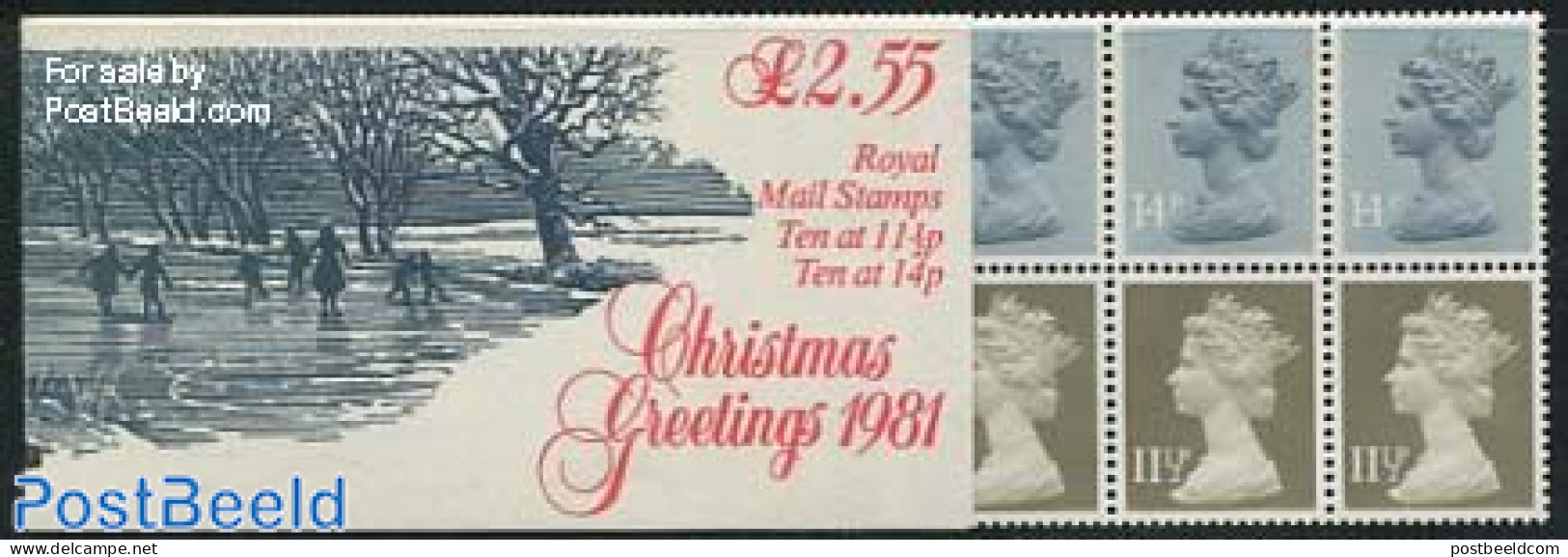 Great Britain 1981 Christmas Booklet, Mint NH, Religion - Christmas - Stamp Booklets - Ongebruikt