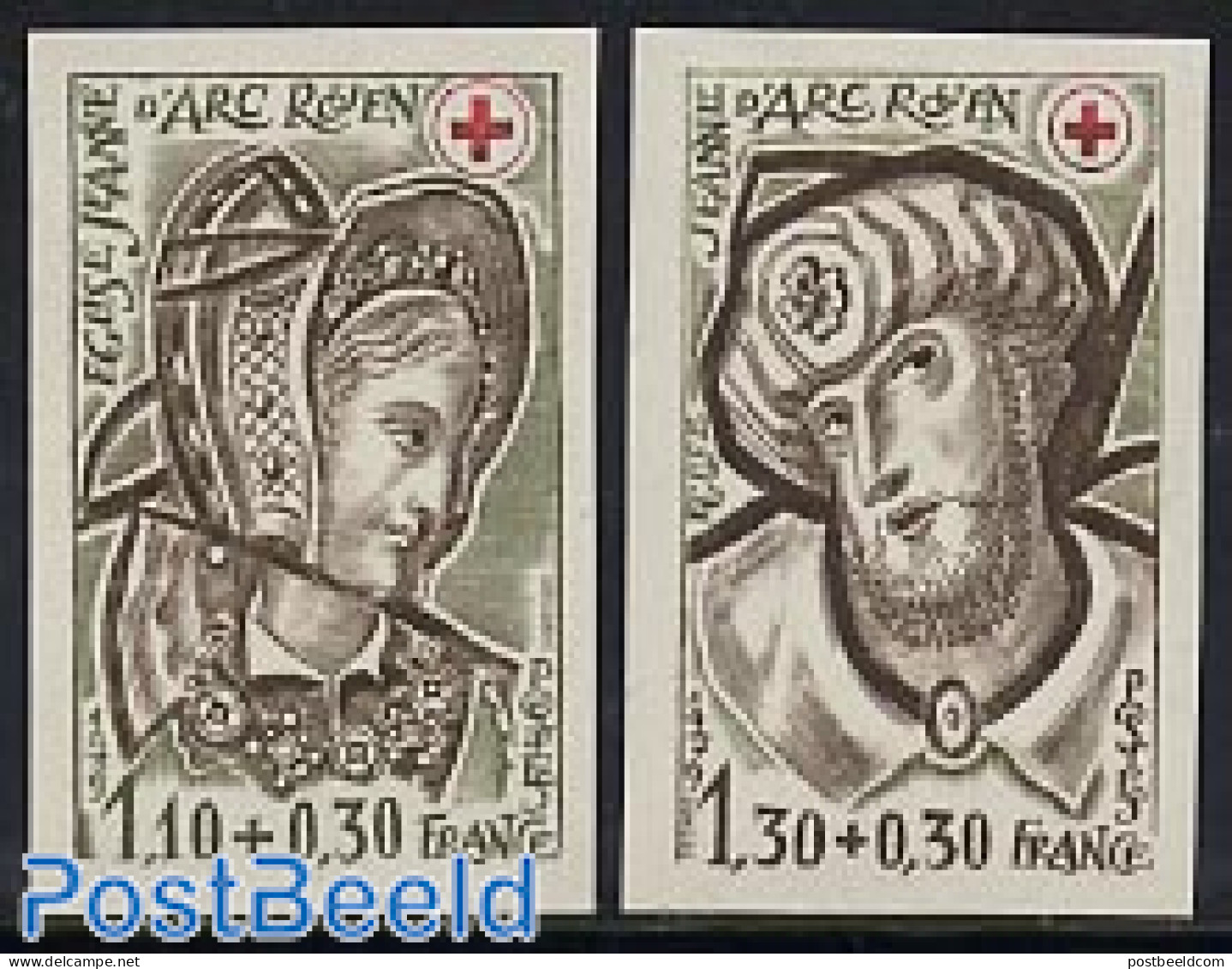 France 1979 Red Cross 2v Imperforated, Mint NH, Health - Red Cross - Neufs