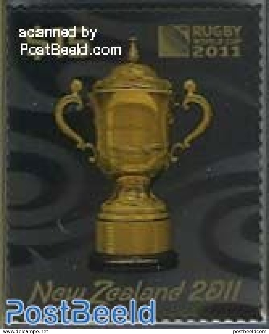 New Zealand 2011 Rugby 3-D Stamp 1v, Mint NH, Sport - Various - Rugby - 3-D Stamps - Nuovi