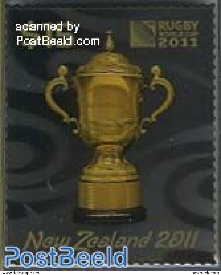 New Zealand 2011 Rugby 3-D Stamp 1v, Mint NH, Sport - Various - Rugby - 3-D Stamps - Nuevos