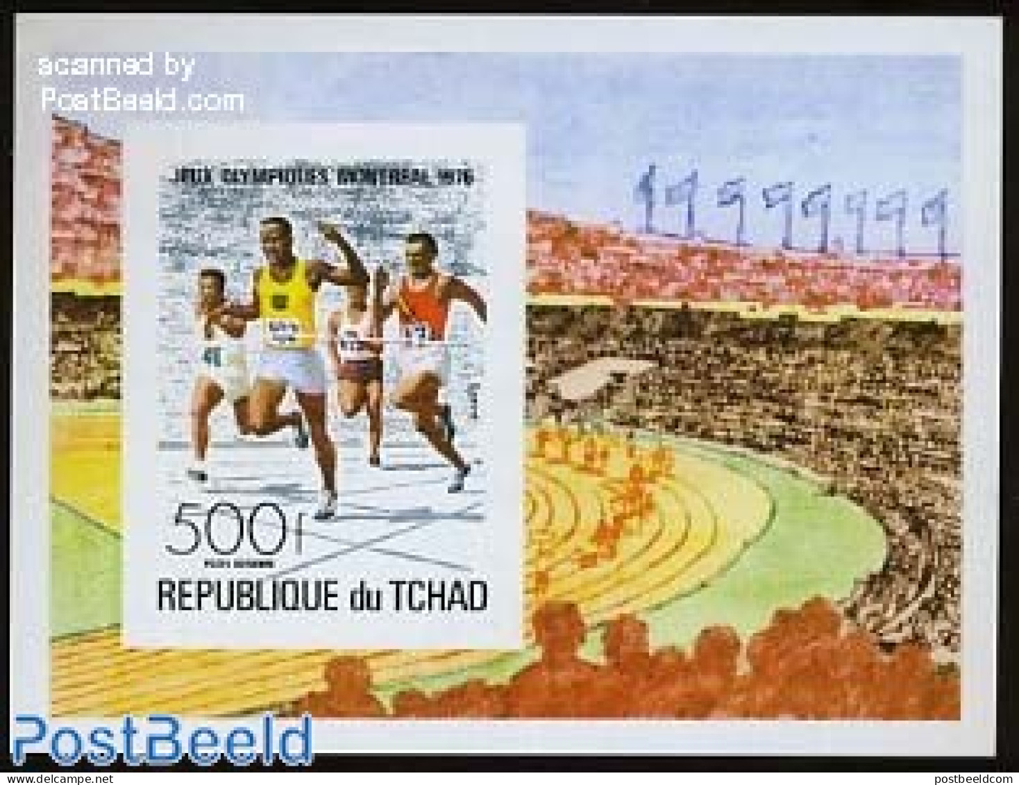 Chad 1976 Olympic Games Montreal S/s, Imperforated, Mint NH, Sport - Athletics - Olympic Games - Autres & Non Classés