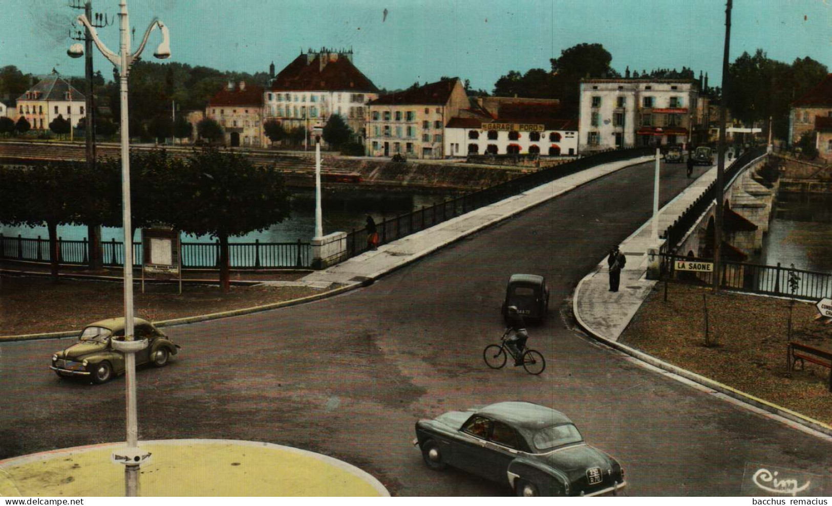 GRAY-LA-JOLIE - (Hte Saone) - Rond-Point Du Pont De Pierre - C.I.M. Combier, Macon Nr 53 - Gray