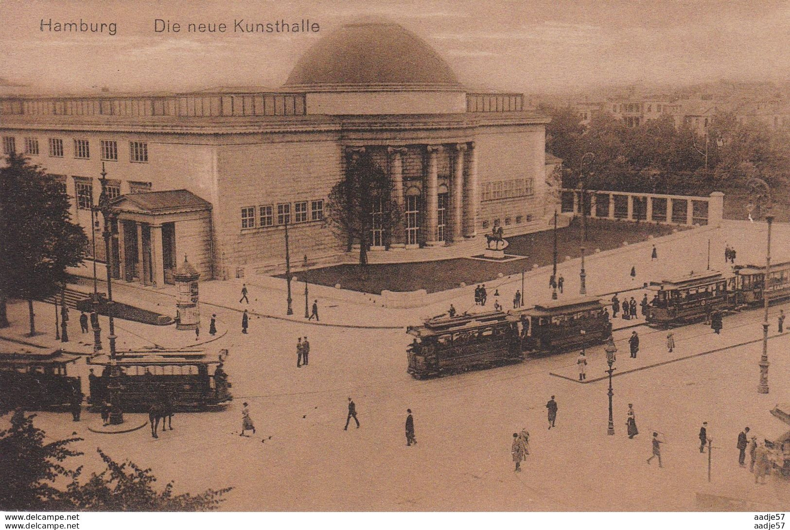 Hamburg - Die Neue Kunsthalle / Strassenbahn Tramway - Tram