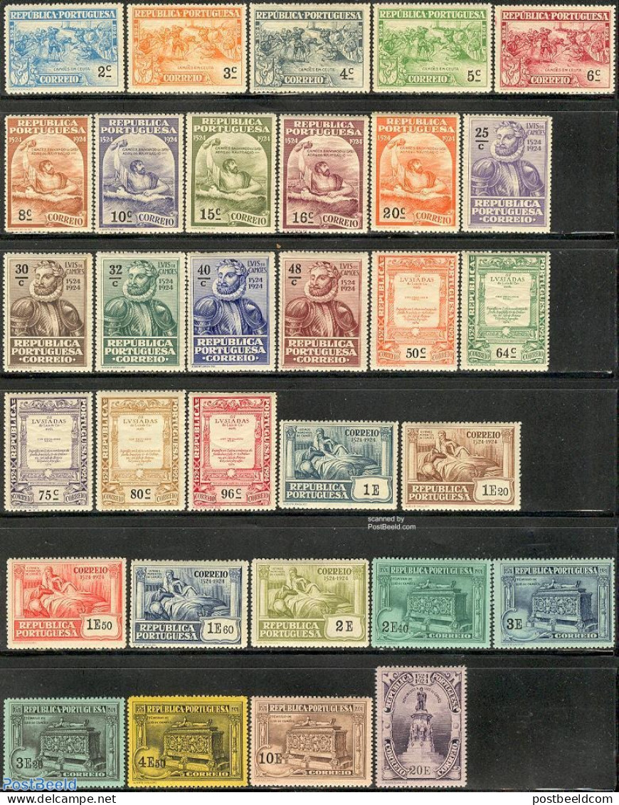Portugal 1924 Luis De Camoes 31v, Mint NH, Art - Authors - Books - Sculpture - Unused Stamps