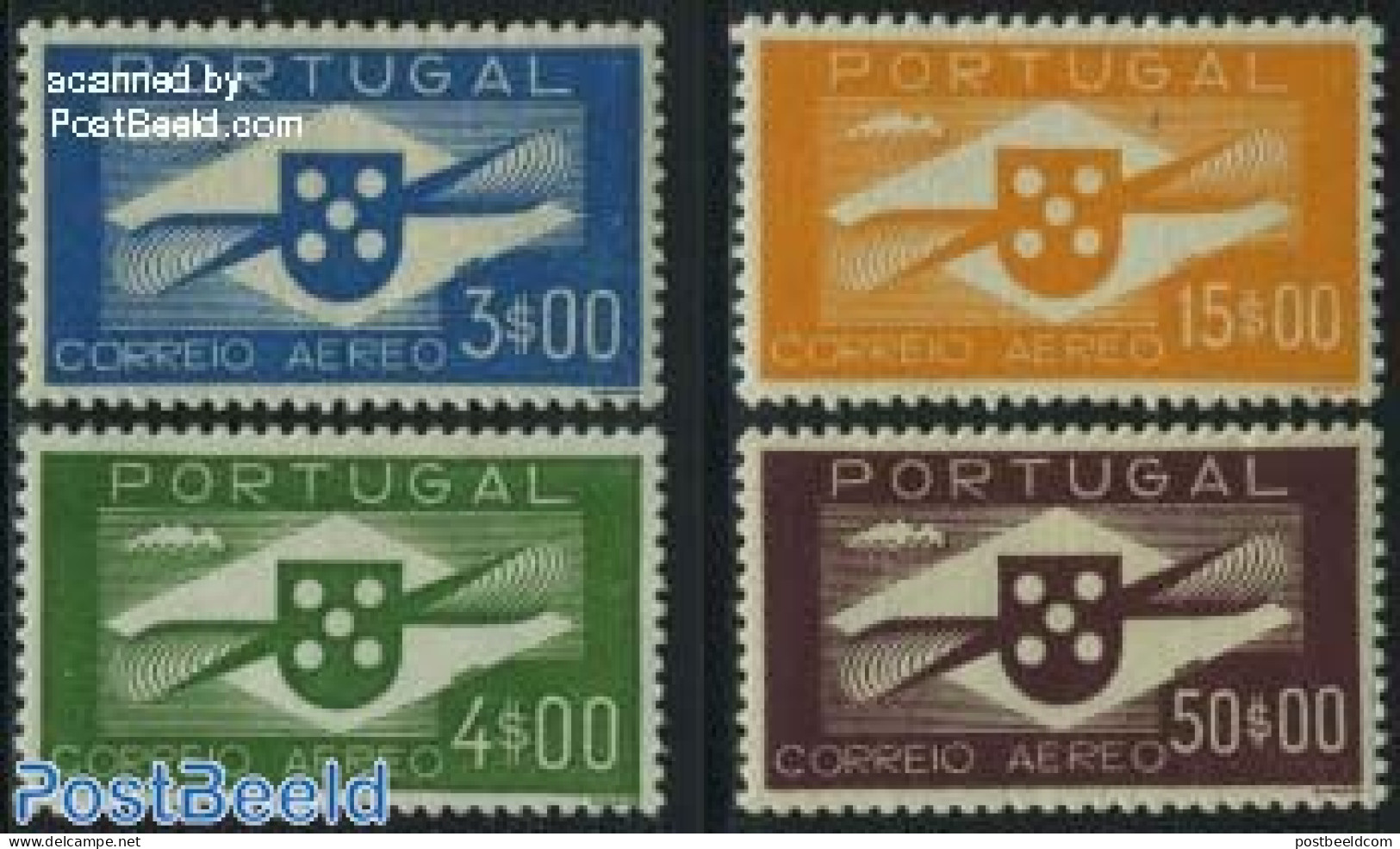 Portugal 1941 Airmail Definitives 4v, Unused (hinged) - Nuovi
