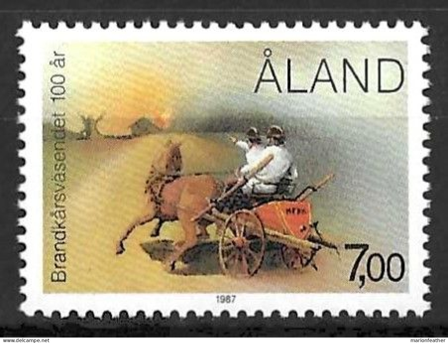 ALAND...." 1987.."...FIRE BRIGADE.......SG28.......MNH..... - Ålandinseln