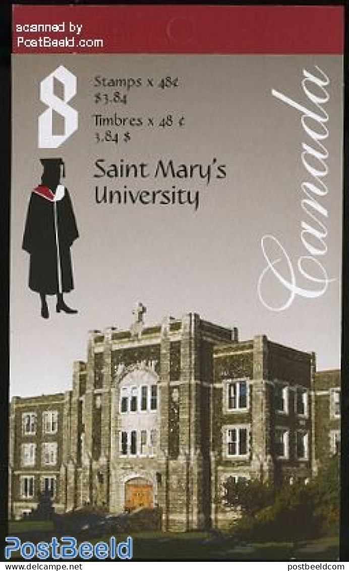 Canada 2002 St. Mary University Booklet, Mint NH, Science - Education - Stamp Booklets - Nuevos