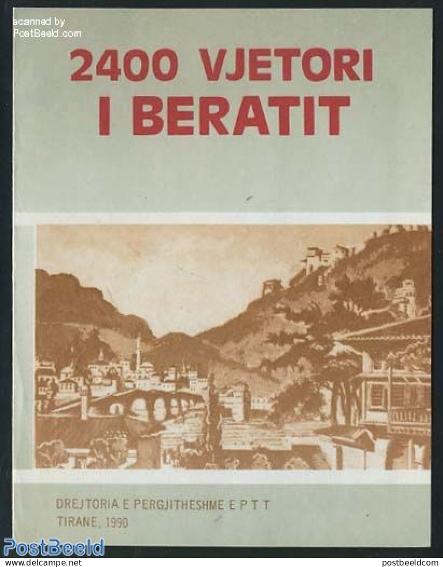 Albania 1990 2400 Years Berat Booklet, Mint NH, Stamp Booklets - Non Classés