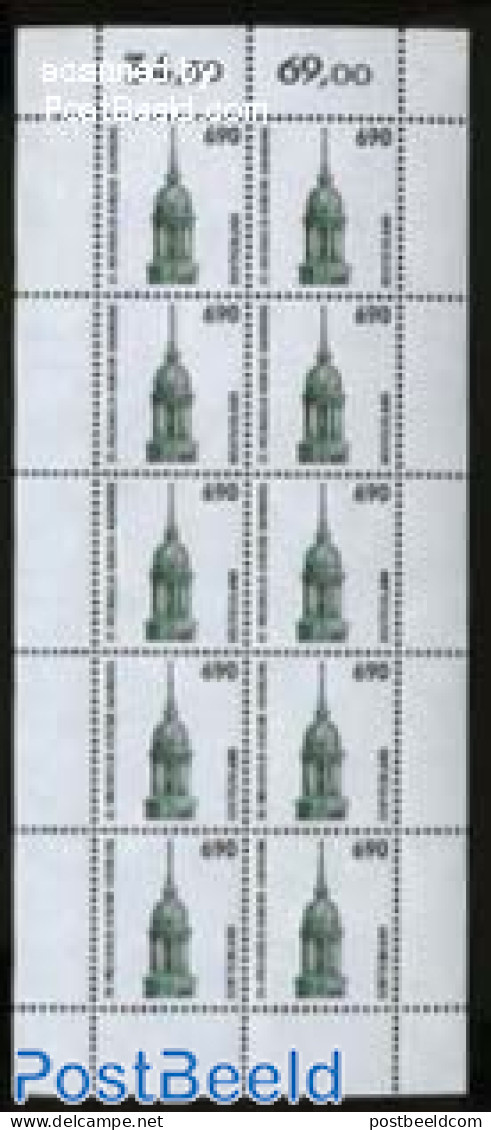Germany, Federal Republic 1996 St. Michaelis Church, Hamburg M/s, Mint NH, Religion - Churches, Temples, Mosques, Syna.. - Neufs