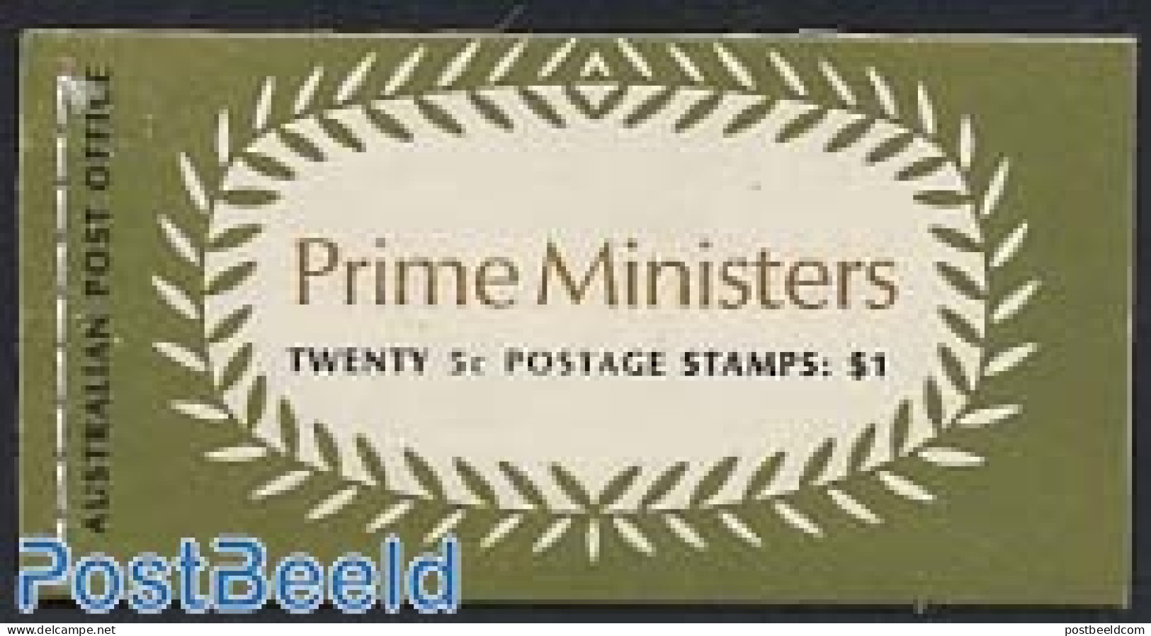 Australia 1969 Prime Ministers Booklet With 5x4v, Mint NH, History - Politicians - Stamp Booklets - Nuevos