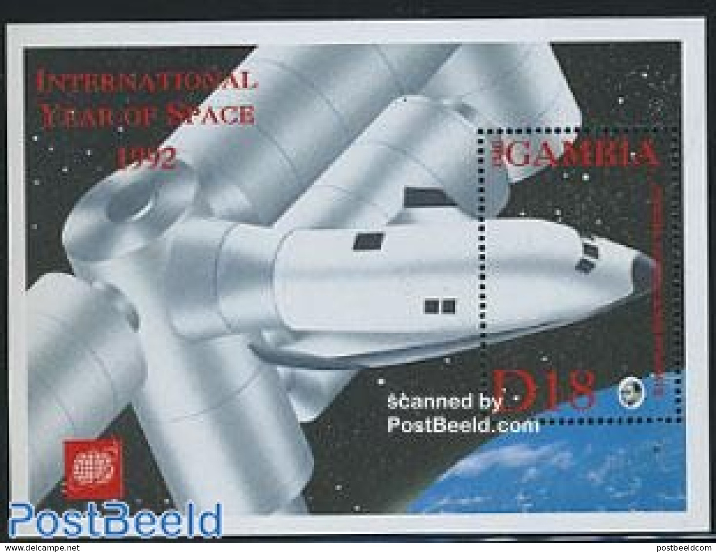 Gambia 1993 Hermes S/s, Mint NH, Transport - Space Exploration - Gambie (...-1964)