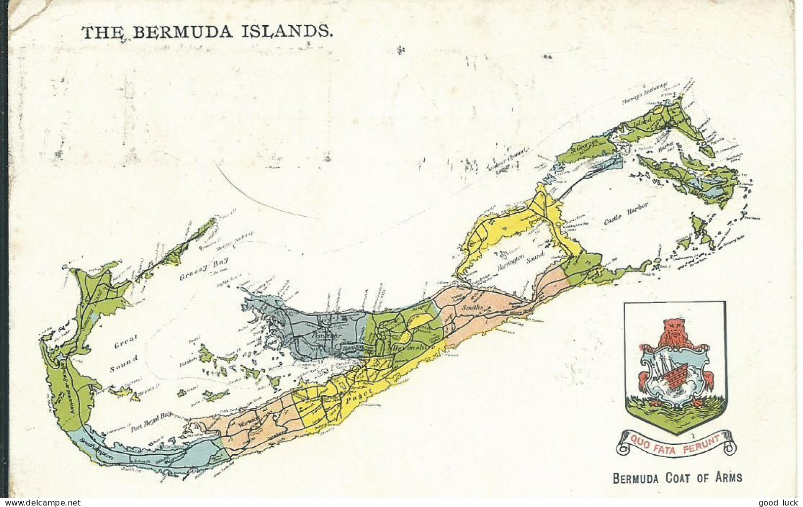 BERMUDES CARTE 1d HAMILTON POUR APT ( VAUCLUSE ) DE 1962 LETTRE COVER - Bermudes